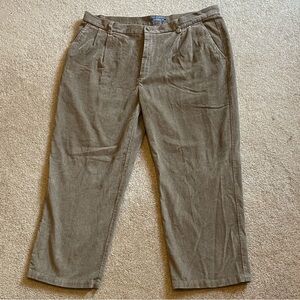 Croft & Barrow Men's Tan Corduroy Trousers